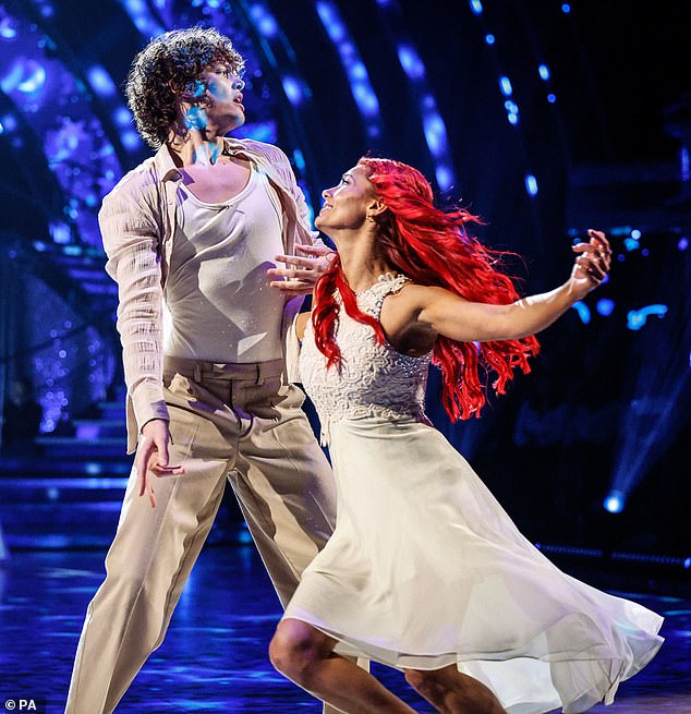 EastEnders star Bobby, who finished runner-up behind ex Ellie Leach, said his own experiences didn't match the reports but the training sometimes led to 'bickering' (pictured with Dianne)