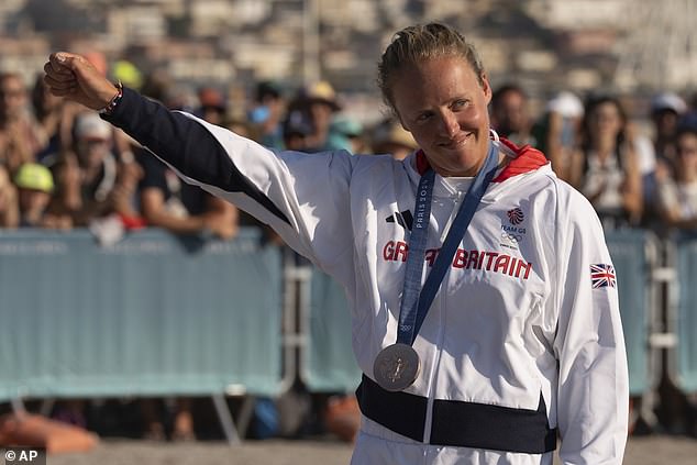 Emma Wilson won a bronze medal in women's windsurfing after also finishing third in Tokyo