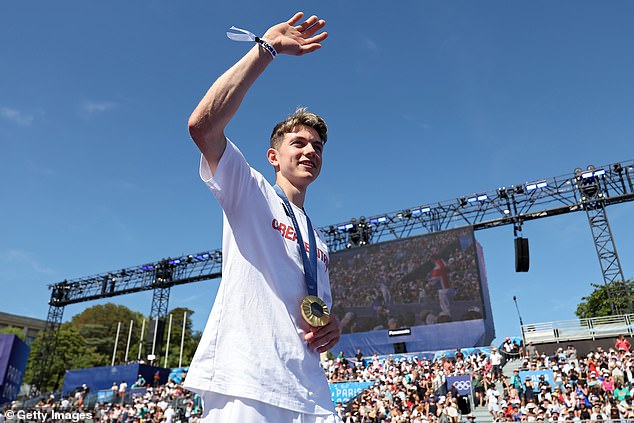 Toby Roberts takes Team GB's first ever climbing gold medal at the Paris 2024 Olympic Games