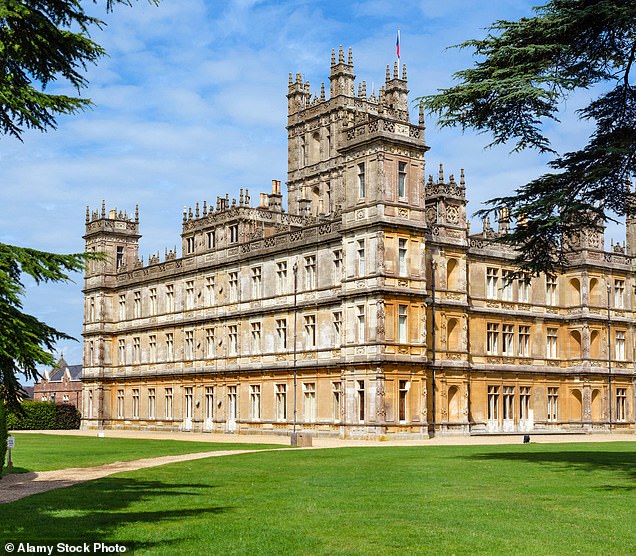 The exterior shots of Downton Abbey were taken at Highclere Castle, just south of Newbury