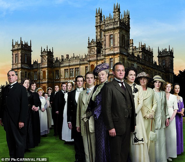 Downton Abbey is a fictional estate, but real historical buildings are used for filming