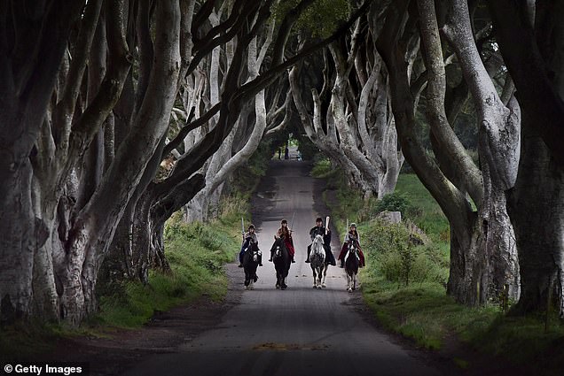 In Game of Thrones, the King's Road (pictured) is the setting for several key scenes in the series