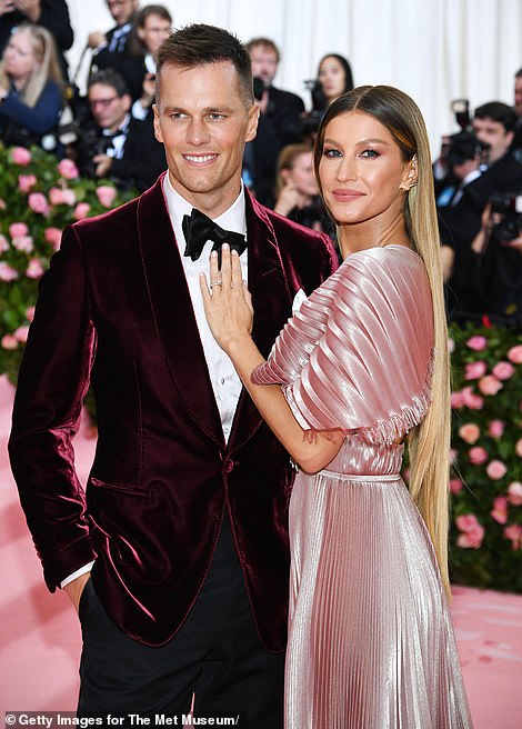 Tom is divorced from supermodel Gisele Bundchen, who has moved on with her jiu-jitsu instructor Joaquim Valente; Tom and Gisele pictured at the 2019 Met Gala