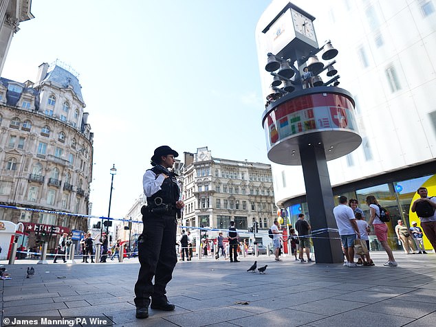 A mother and her child were treated at the scene by London Ambulance Service paramedics