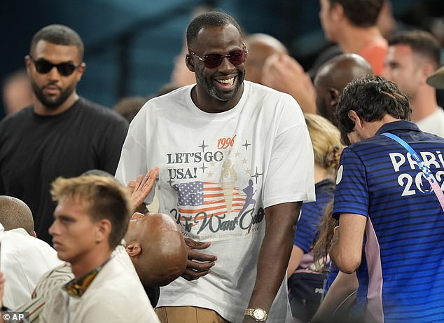 Draymond Green was also on hand to support his teammate's family that night