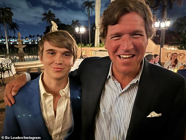 His feed is filled with pro-Trump videos and photos he's taken with prominent conservatives like Tucker Carlson