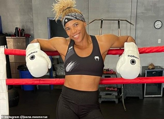 Bulgarian-Nigerian boxer Joana Nwamerue (pictured) has labeled Khelif a 'man'