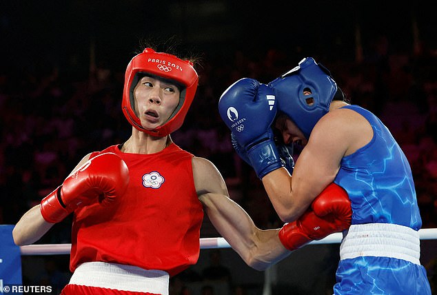 Taiwan's Lin Yu-Ting (left) also faced controversy over her participation in the Olympics