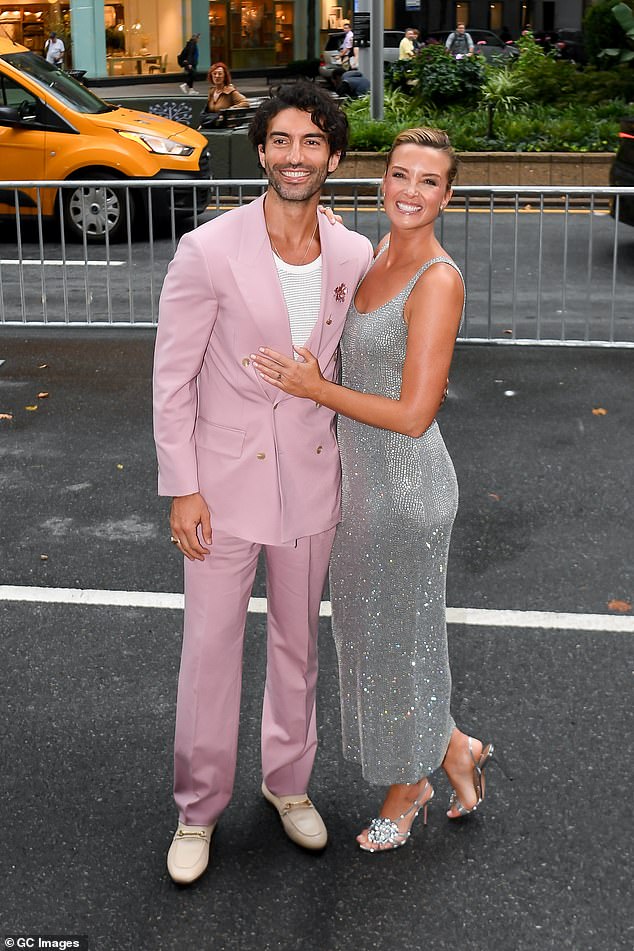 Baldoni was photographed at the film's New York City premiere at AMC Lincoln Square on August 6, posing alongside his wife Emily Baldoni, 40