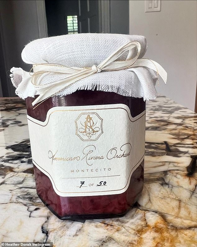 Her American Riviera Orchard jam (pictured) is linked to a cooking show that Netflix apparently doesn't want to air anytime soon