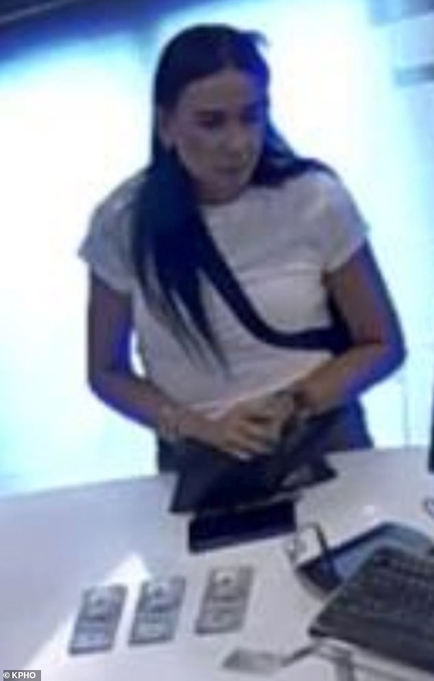 Gonzalez was caught on surveillance footage depositing the stolen money into her personal bank accounts