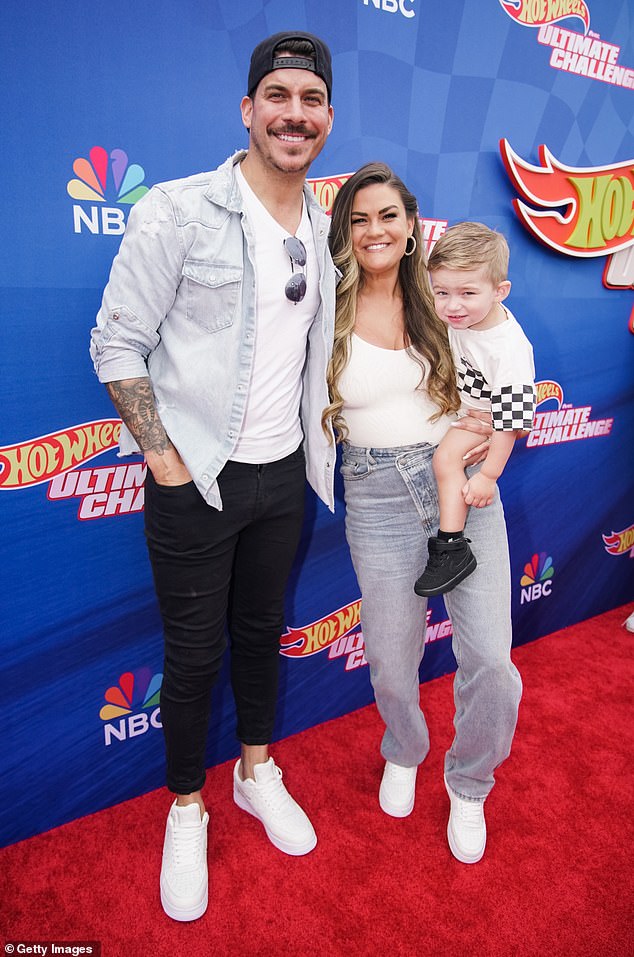 Brittnay and Jax, who have a 3-year-old son Cruz together, announced their separation in February after nearly five years of marriage; (pictured with their son in May 2023)