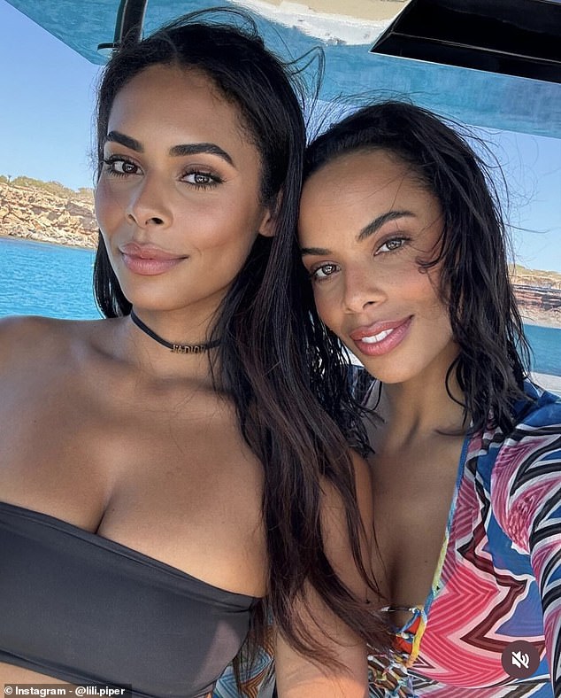 Rochelle stunned in a selfie she shared on Instagram as she celebrated her sister Lili Piper's 29th birthday in Ibiza