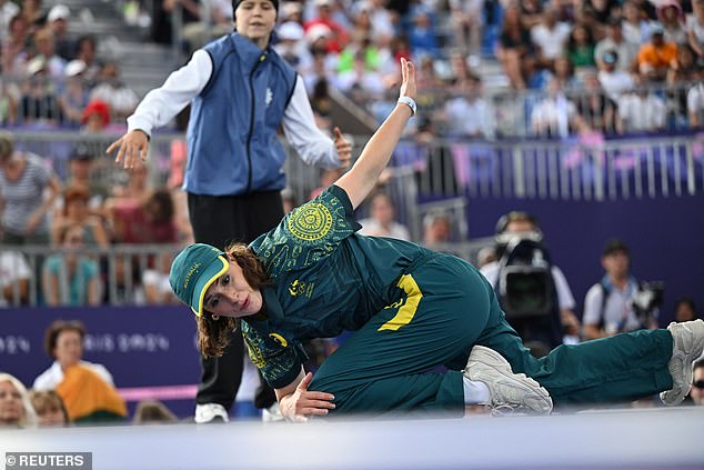 The Australian breaker failed to score a single point in her three matches