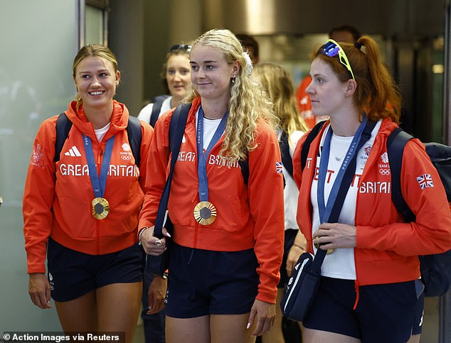 Britain's Olympians returned home after a historic medal haul at the Paris Games