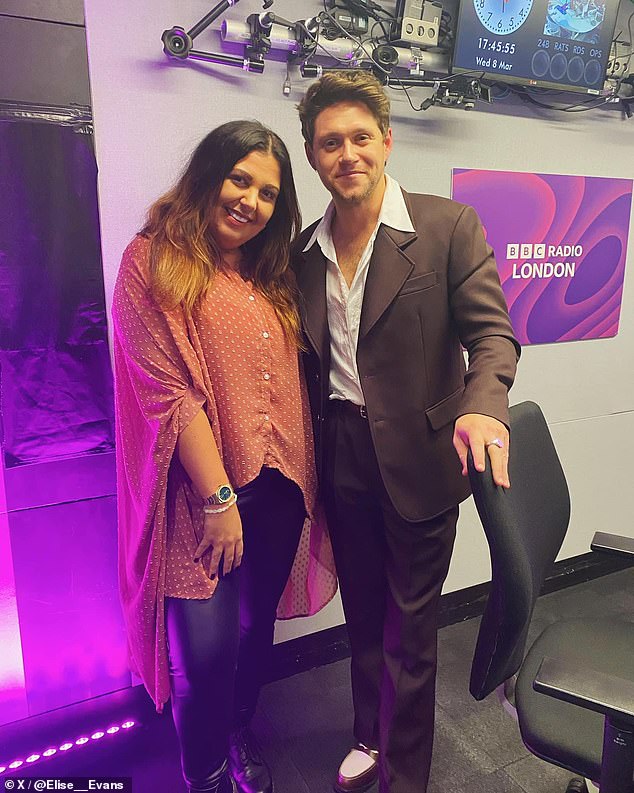 She revealed that her last show will be in a few weeks before she steps down for good (pictured with Niall Horan)