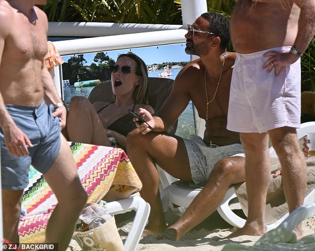 However, the youngsters did not appear to be present when their parents came to celebrate a friend's birthday at a popular beach hut restaurant