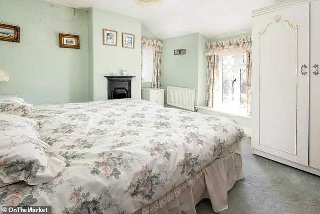 Grammer wants to transform the £1million two-bedroom cottage (pictured master bedroom) into a more luxurious, modern home with four bedrooms, a new kitchen-diner, a snug and a study.