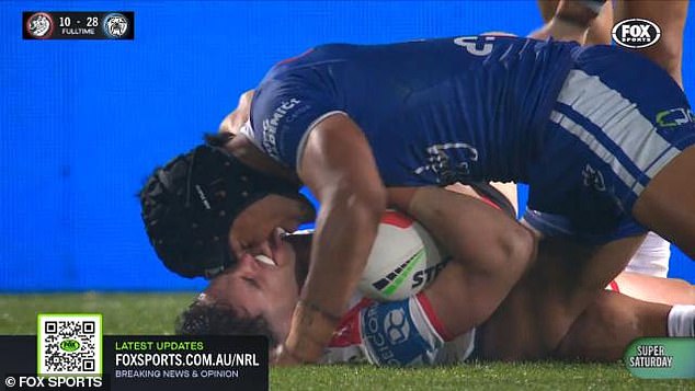 Flanagan denied biting Stephen Crichton's nose during the Dragons match last weekend