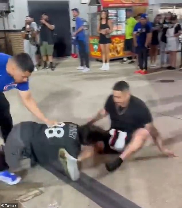 The fighters were not strictly divided based on their support, as several White Sox supporters appeared to fight each other directly during the melee