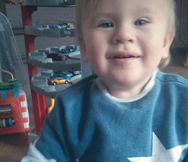 Ignacy, 4, was found wandering the streets in nothing but his shoes in Gliwice, southwestern Poland