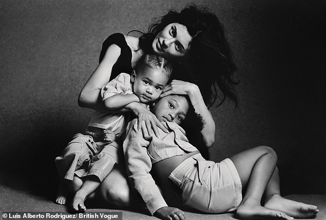 Kylie was joined by her daughter Stormi and son Aire Webster, who she shares with her ex-partner Travis Scott