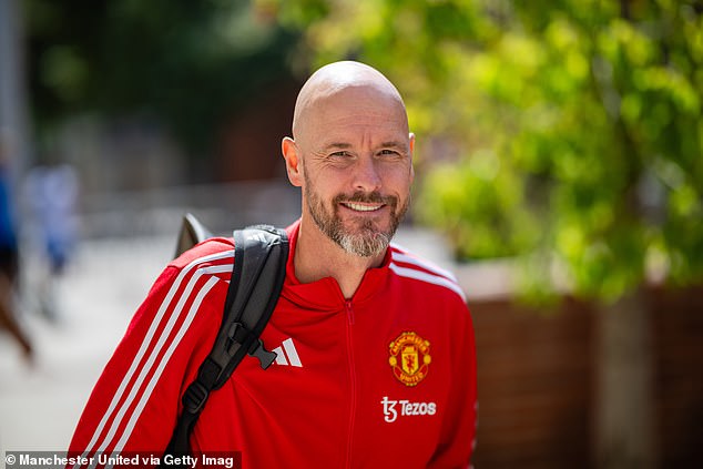 De Jong has long been admired by United manager Erik ten Hag (pictured) after the two previously worked together