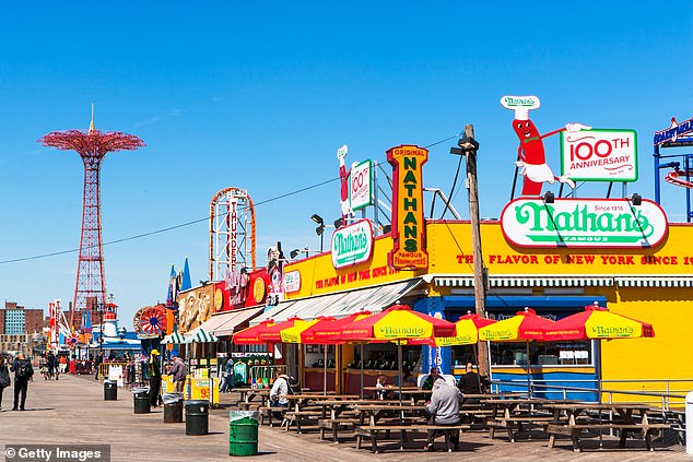 The attack took place Sunday night near a popular part of Coney Island in New York City (pictured)