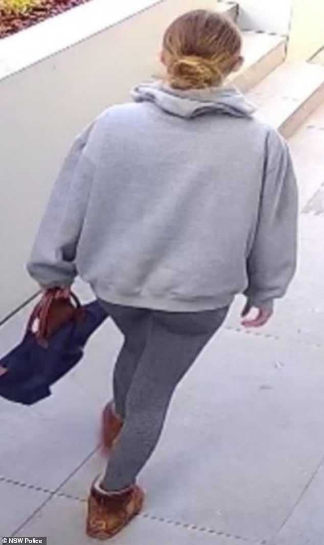 Eloise (pictured) was wearing a gray sweater, gray tights and brown Ugg boots and was carrying a blue handbag when she disappeared.