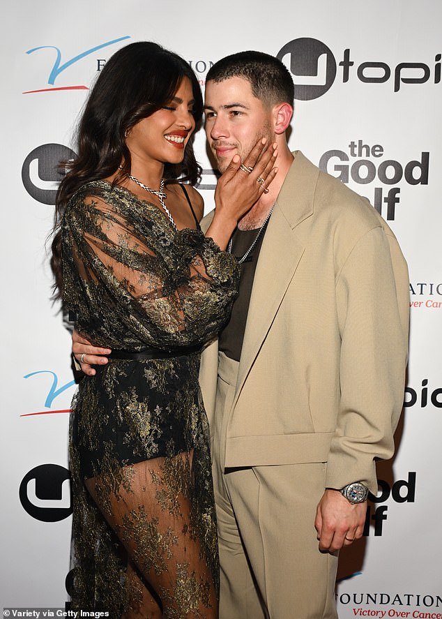 The couple could barely keep their hands off each other as they arrived at the famous Saban Theatre in Beverly Hills