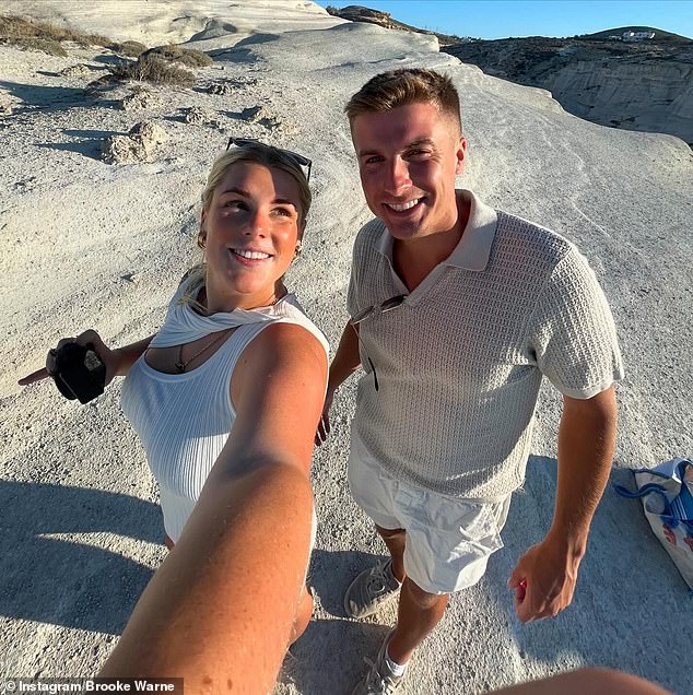 After celebrating their 27th anniversary, Brooke Warne and her boyfriend headed out on their 'Euro Summer' trip