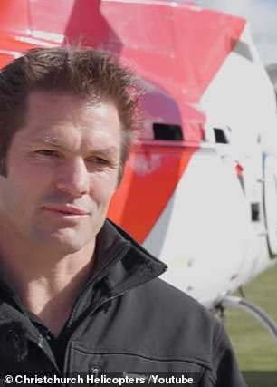 Rugby legend Richie McCaw is one of the pilots at Christchurch Helicopters, where Blake Wilson trained