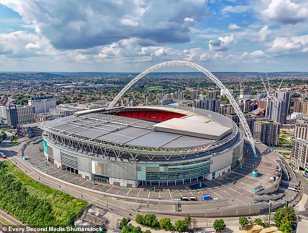 Her upcoming five concerts at Wembley (pictured) could see the deployment of private counter-terrorism security services to keep thousands of fans safe.