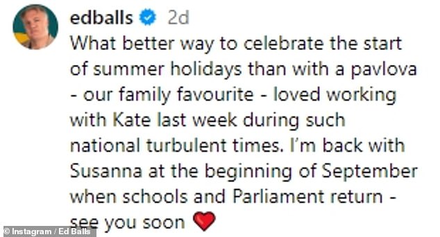 After the controversial week, the presenter announced on Instagram on Monday evening that he is taking a step back for a summer vacation.