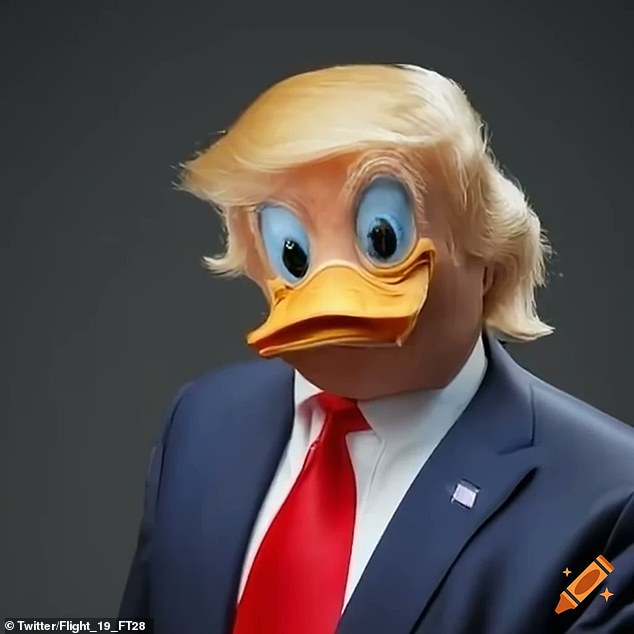 Memes of Donald Trump with Donald Duck's face photoshopped onto him emerged after listeners noticed his strange lisp