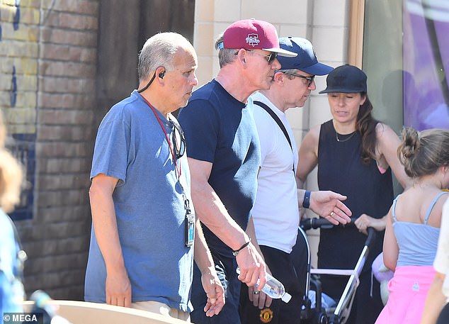 The family was spotted in the park with friends