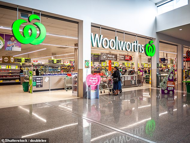 The woman received a message on WhatsApp from someone she thought was her boss. They told her to go to Coles or Woolworths and buy Apple gift cards - and to send them their activation codes (pictured is a Woolworths store)