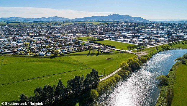 The toddler disappeared from his mother's home in Gore (pictured) on the southern tip of New Zealand's South Island on the evening of January 29, 2019.