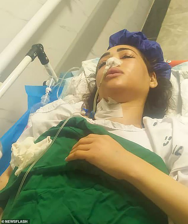 Ms Badri was first treated at a hospital in Sari, the provincial capital, where she underwent lung surgery, but a week later she was transferred to Tehran