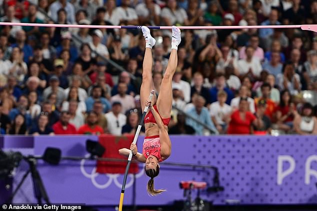 Newman set a Canadian pole vault record when she won bronze at the Paris Games