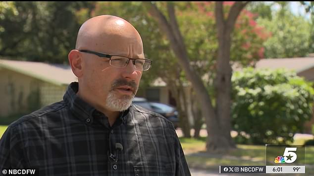 Homeowner Shane Burke caught the young girl on his surveillance camera hiding behind his vehicle to get away from the vehicle before appearing at his doorstep