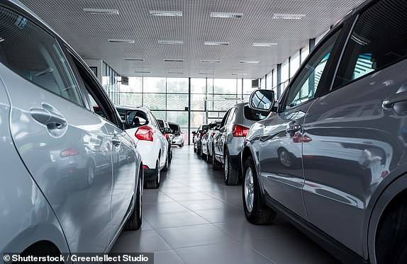 New cars in dealer showroom; Shutterstock ID 454749796; Purchase order: -