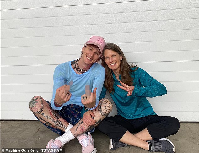 Machine Gun Kelly introduced his estranged mother - who left his father for another man when he was nine - to the world, a year after they reconnected thanks to his fans