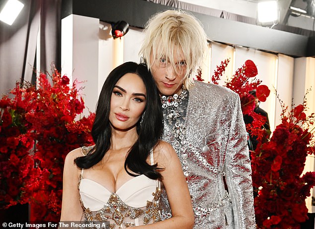 Megan Fox and Machine Gun Kelly attend the 65th GRAMMY Awards in February 2023