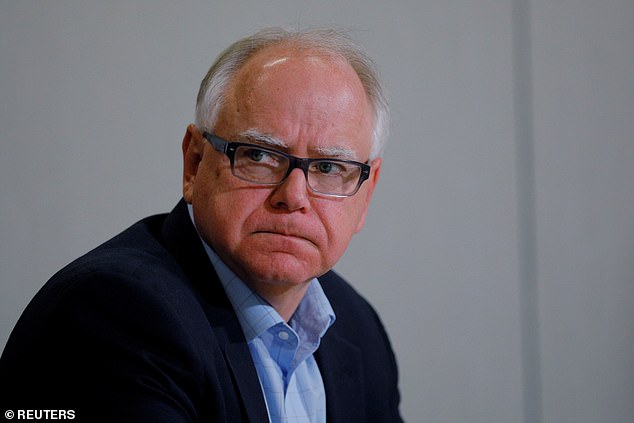 Democratic candidate Tim Walz in 2018 before being elected governor of Minnesota