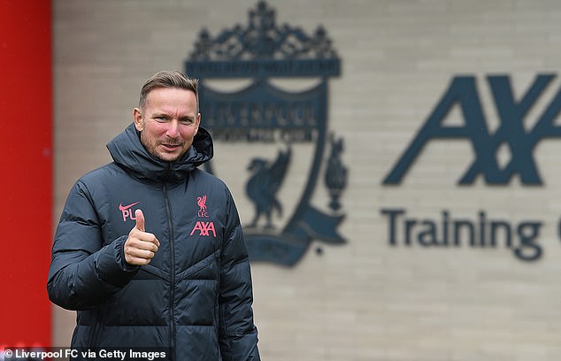 Clark will be reunited with former Liverpool assistant Pep Lijnders (pictured), who has taken over at Salzburg