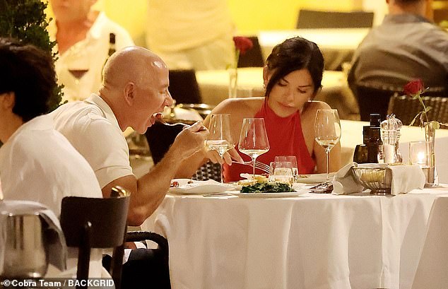 They enjoyed a romantic dinner in Rome during their romantic evening in the Italian capital