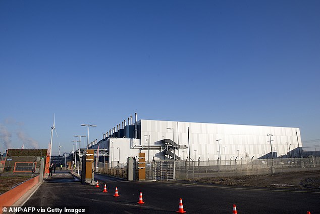 A photo taken on December 6, 2016 shows Google's new data center in the Netherlands