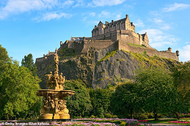 An undisclosed location near Edinburgh is a second target, according to the leaked documents. Pictured: A general view of the Scottish capital