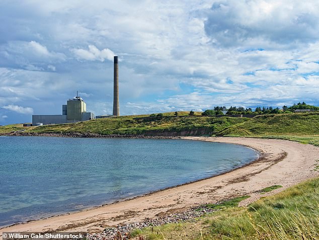 The 315-mile undersea cable, called Eastern Green Link 2, will transport clean energy from Peterhead in Aberdeenshire (pictured) to Drax in North Yorkshire